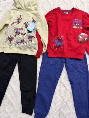 NWT Spider-Man Kids Hoodie & Sweatshirt Sets
